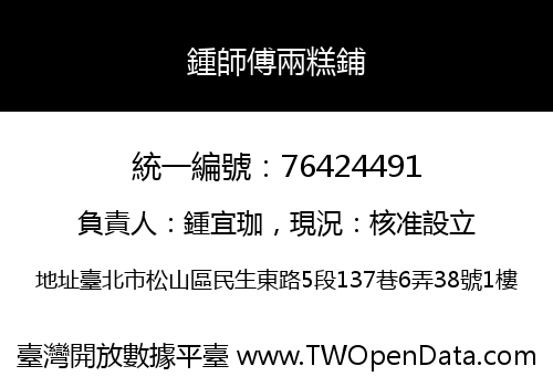 鍾師傅兩糕鋪