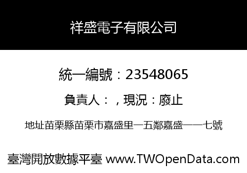 祥盛電子有限公司