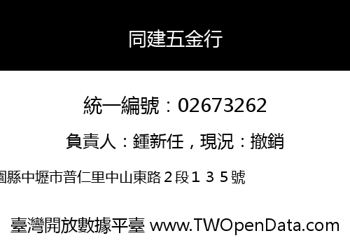 同建五金行