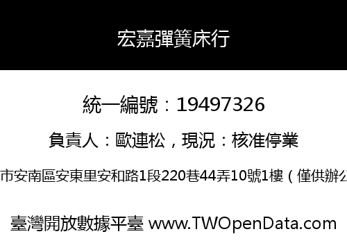 宏嘉彈簧床行