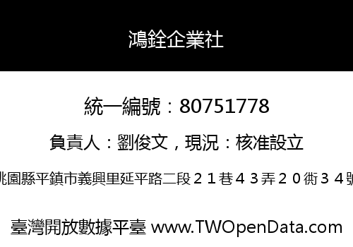鴻銓企業社