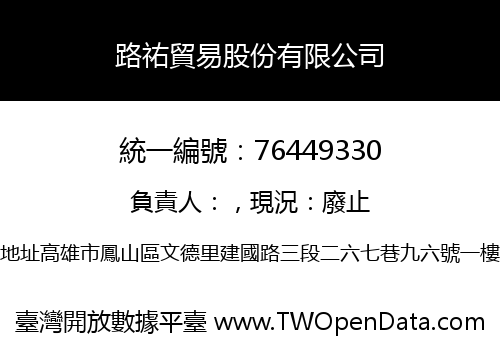 路祐貿易股份有限公司