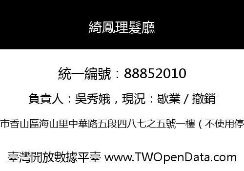 綺鳳理髮廳