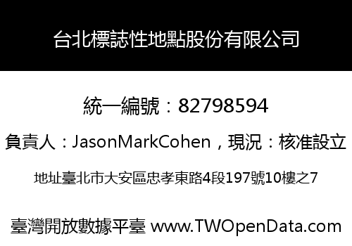 台北標誌性地點股份有限公司
