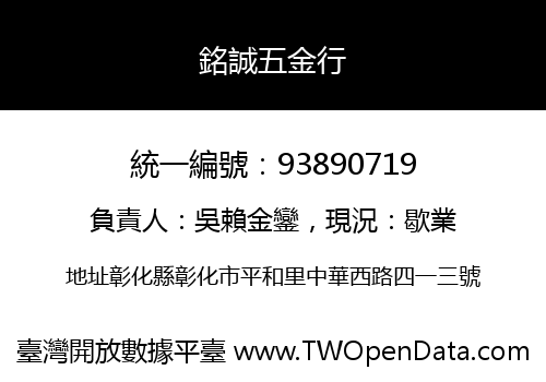 銘誠五金行