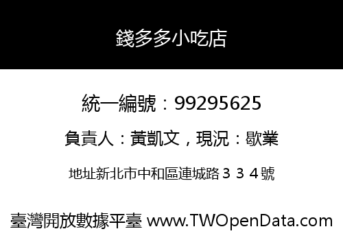 錢多多小吃店