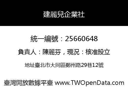 建麗兒企業社