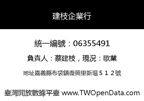 建枝企業行