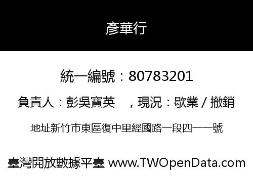 彥華行