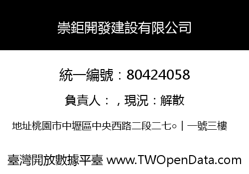 崇鉅開發建設有限公司