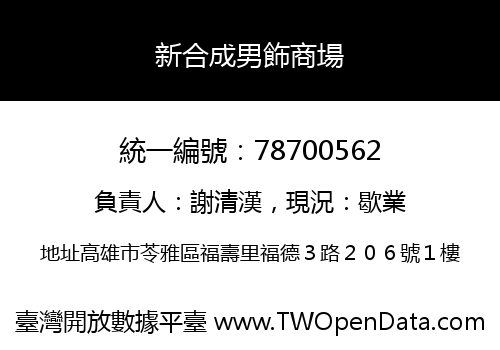 新合成男飾商場