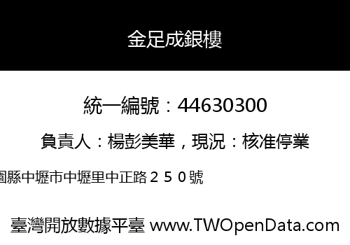 金足成銀樓