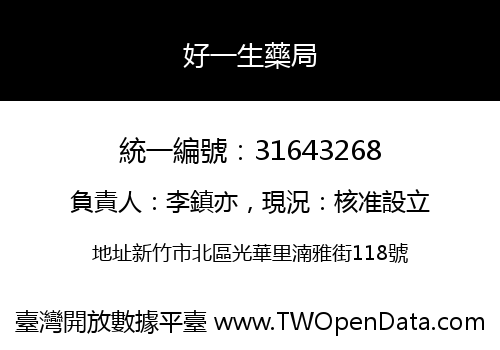 好一生藥局