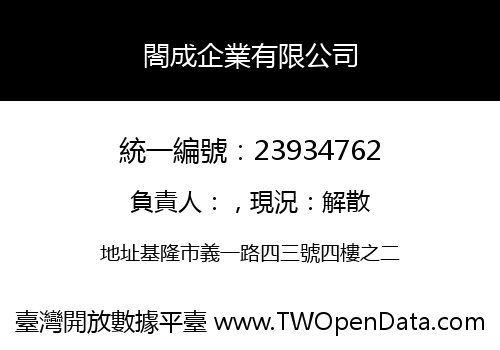 閤成企業有限公司