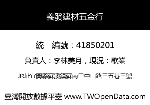 義發建材五金行
