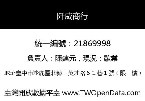 阡威商行