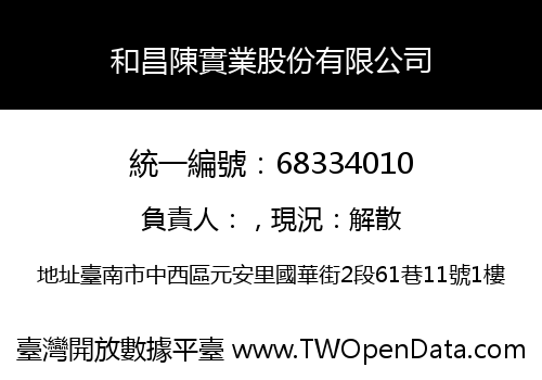 和昌陳實業股份有限公司