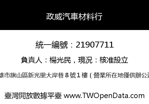 政威汽車材料行