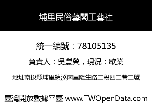 埔里民俗藝閣工藝社
