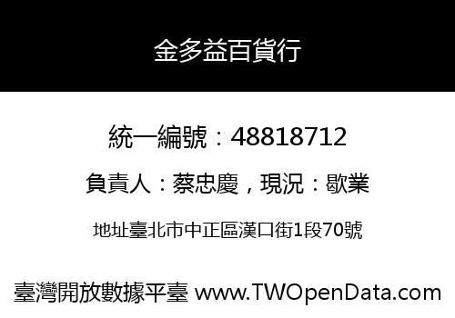 金多益百貨行