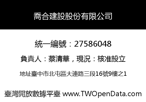 喬合建設股份有限公司