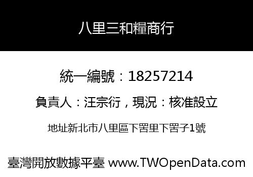 八里三和糧商行