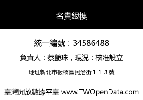 名貴銀樓