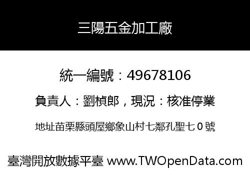 三陽五金加工廠