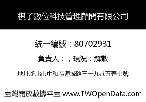 棋子數位科技管理顧問有限公司