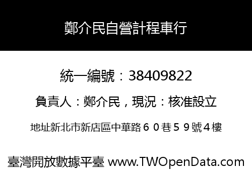 鄭介民自營計程車行