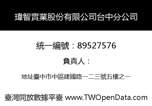 瑋智實業股份有限公司台中分公司
