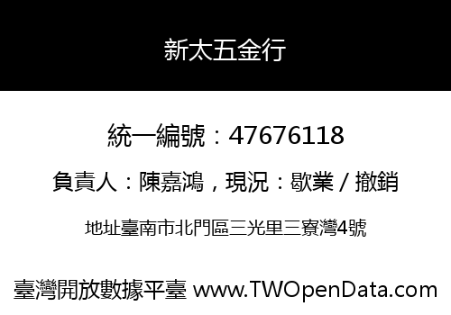 新太五金行