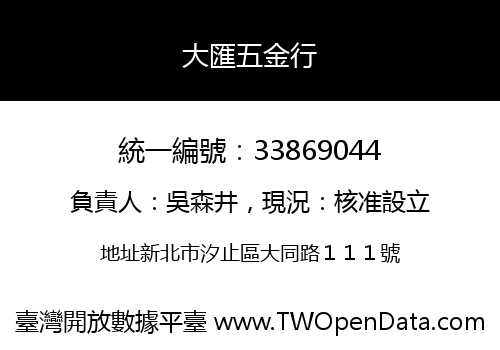 大匯五金行