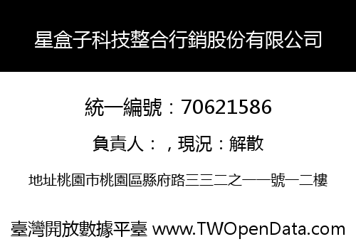 星盒子科技整合行銷股份有限公司