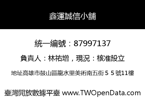 鑫運誠信小舖