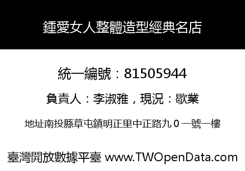 鍾愛女人整體造型經典名店