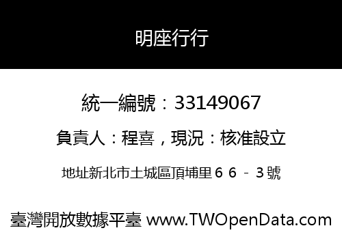 明座行行