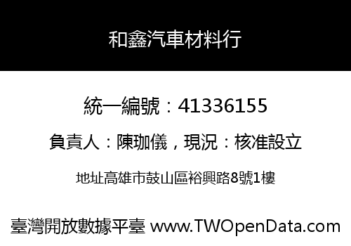 和鑫汽車材料行