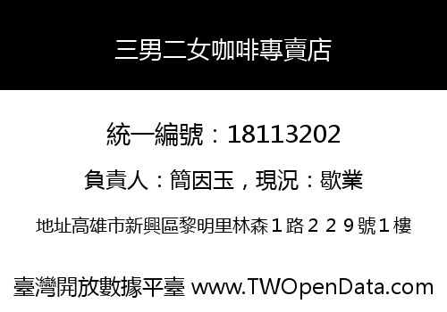 三男二女咖啡專賣店