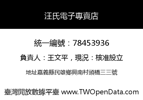 汪氏電子專賣店