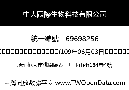 中大國際生物科技有限公司