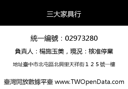三大家具行