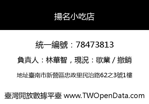 揚名小吃店