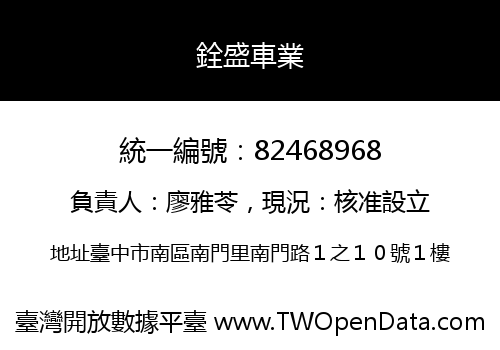 銓盛車業