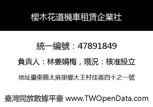 櫻木花道機車租賃企業社