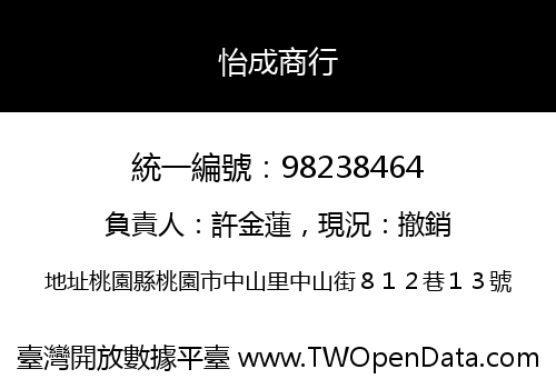 怡成商行