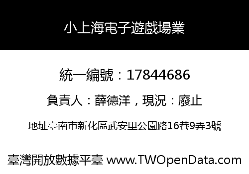 小上海電子遊戲場業