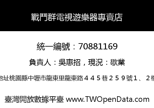 戰鬥群電視遊樂器專賣店
