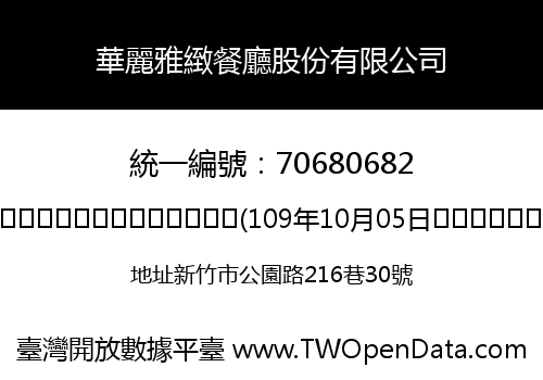 華麗雅緻餐廳股份有限公司