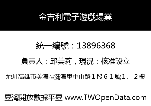 金吉利電子遊戲場業
